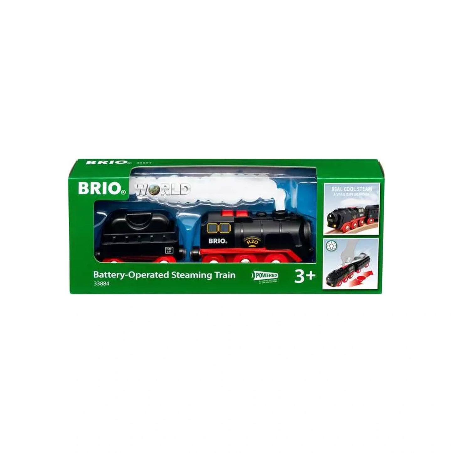 BRIO World - 33884 - Batterie-Dampflok mit Wassertank