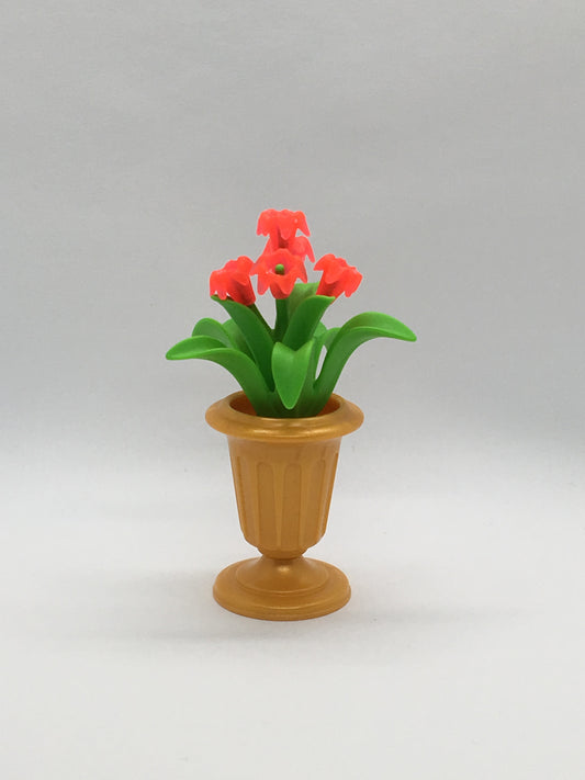 Playmobil Blumenkübel mit Blumen - gold - C0586