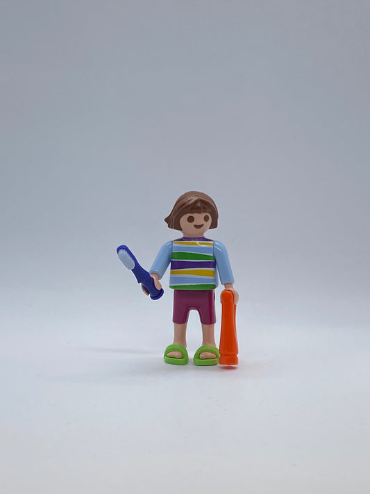 Playmobil Mädchen mit Zahnbürste und Zahnpasta - Figur - 9361