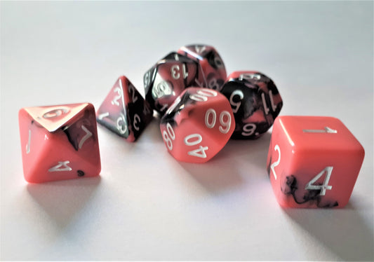 Dice4friends - Würfelset: Pink Panda (7)