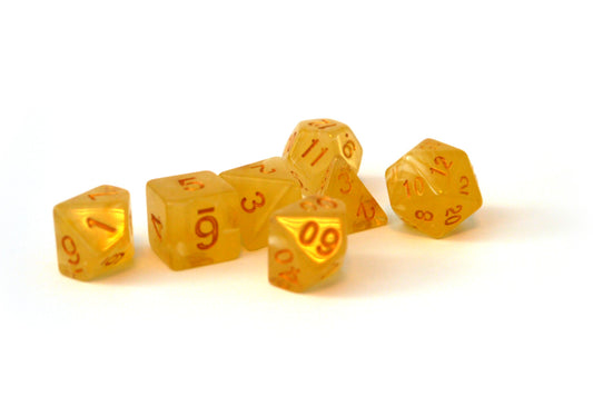 Dice4friends - Würfelset Frost: Tequilla Sunrise (7)