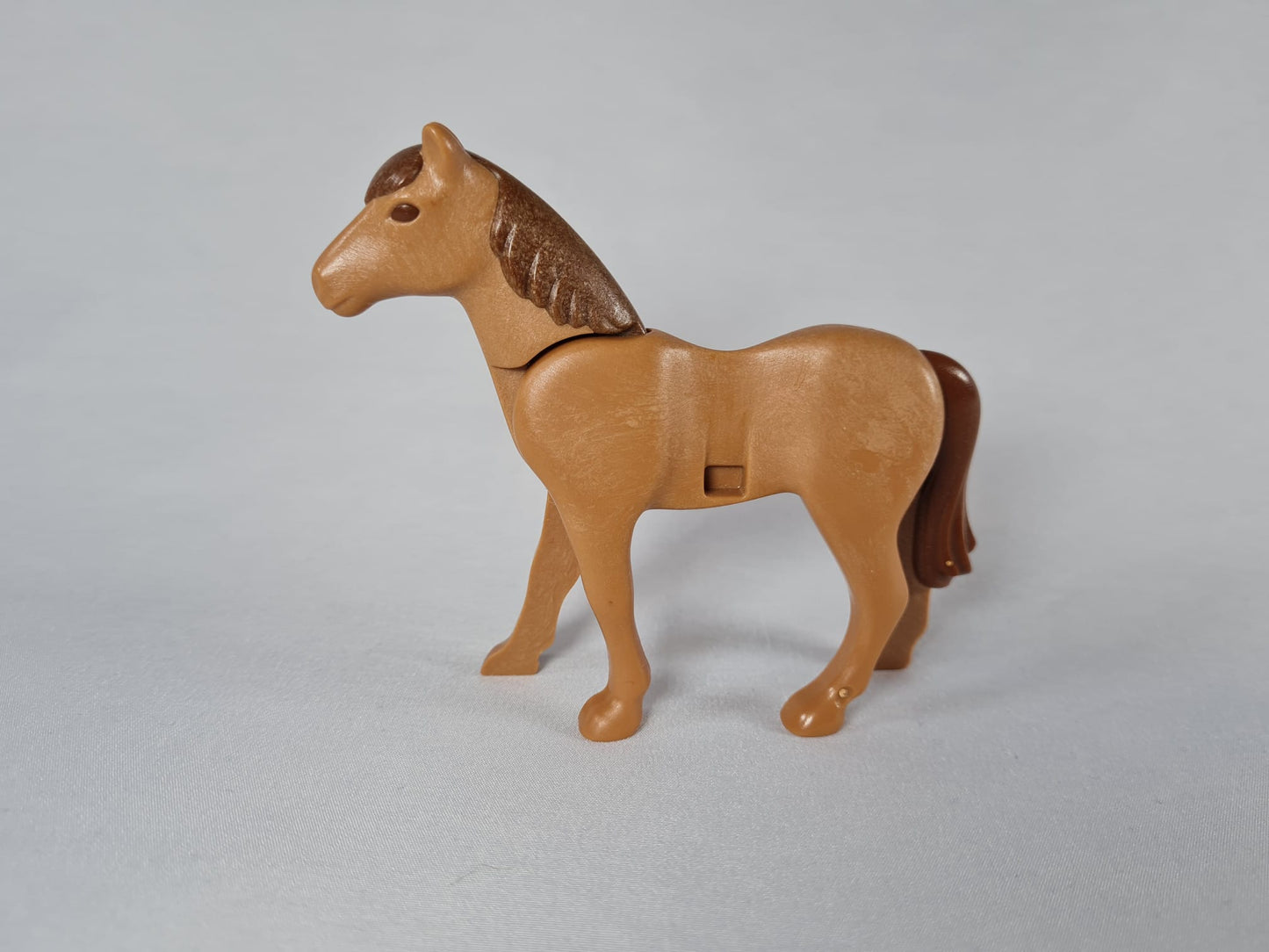 Playmobil Pferd hellbraun mit dunkelbrauner Mähne-Ersatzteil-Bauernhof-Reiterhof
