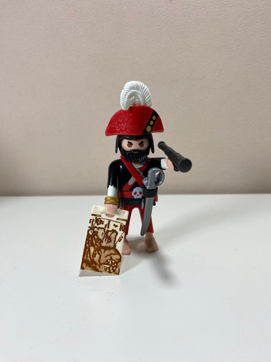 Playmobil Pirat mit Fernrohr und Karte - Figur