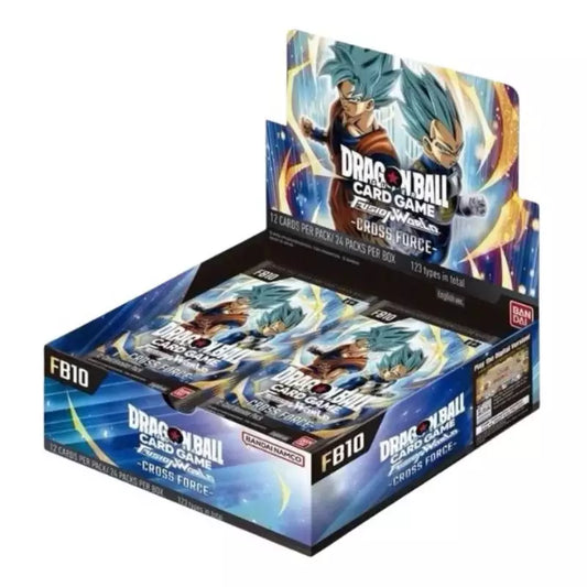 Dragon Ball Super Card Game – Fusion World FB10 Booster Display - Cross Force – Englisch
