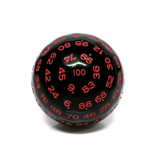 Dice4friends - Würfel D100 Black/Red