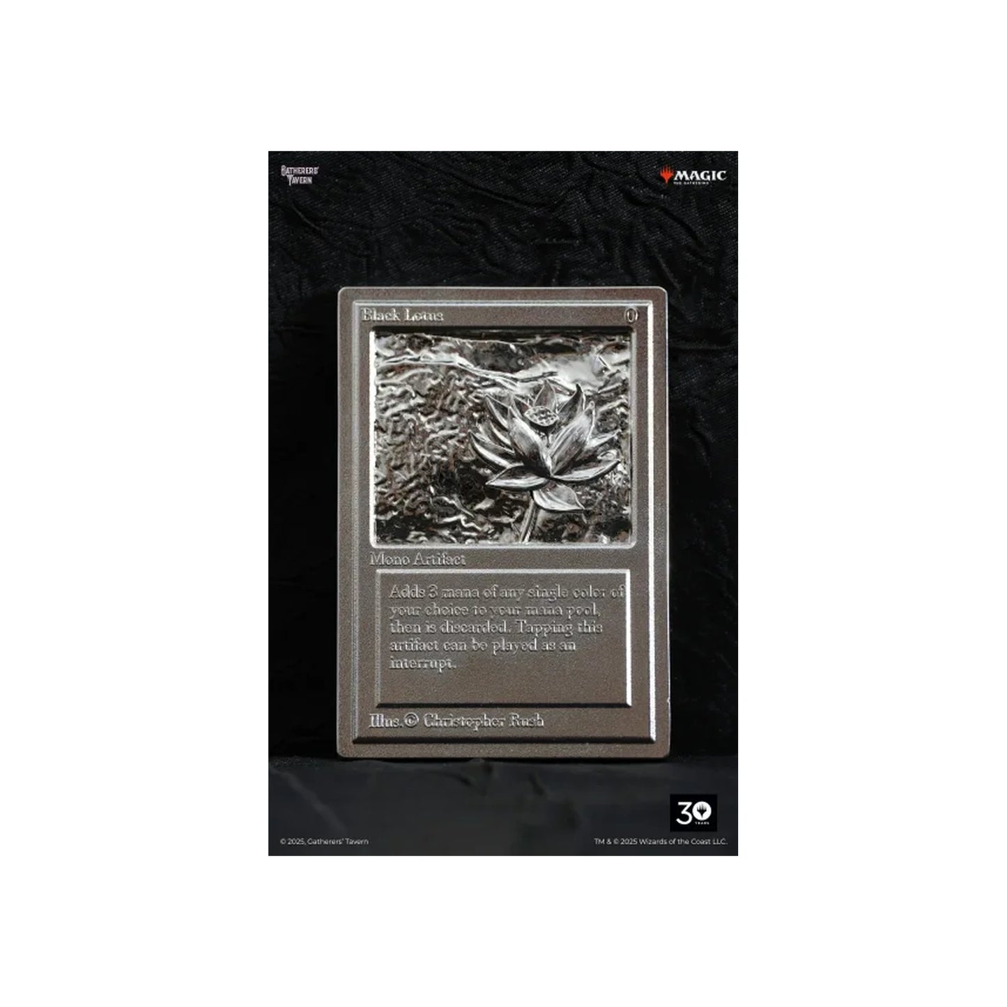 Gatherer's Tavern - Magic The Gathering - Black Lotus Relief Sculpture - Replica