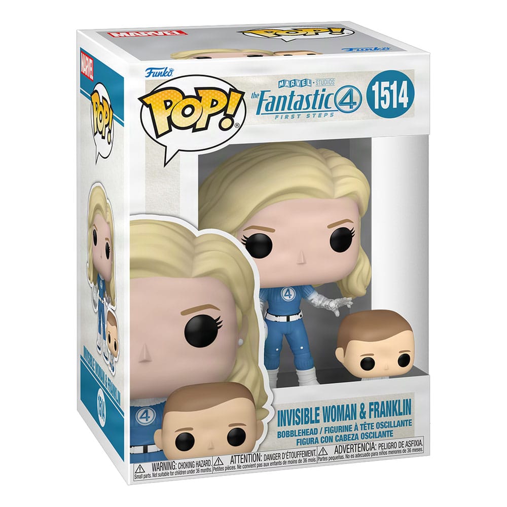 Funko POP! - Marvel The Fantastic Four: First Steps - Invisible Woman & Franklin - 9 cm