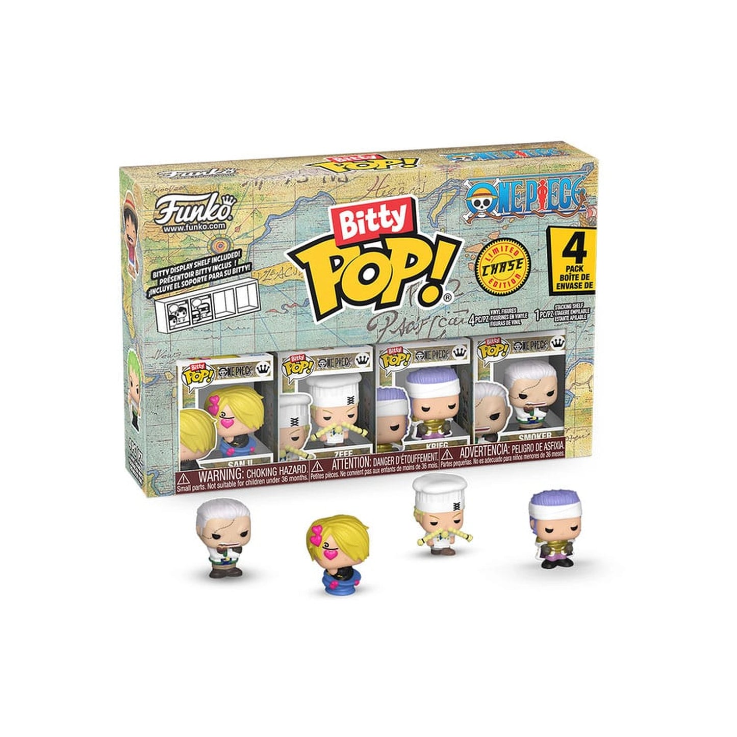 Funko Bitty POP! - One Piece - Limited Edition - 4er  Pack