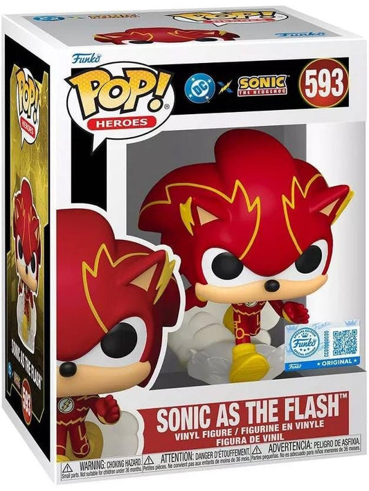 Funko POP! Heroes - DC Sonic the Hedgehog - Sonic as The Flash - 9 cm