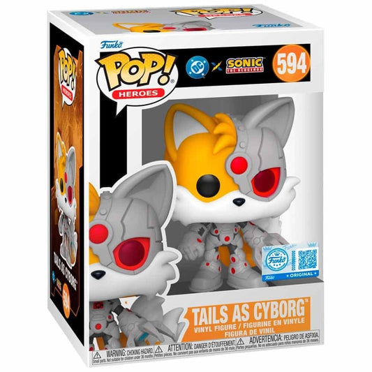 Funko POP! Heroes - DC Sonic the Hedgehog - Tails as Cyborg - 9 cm