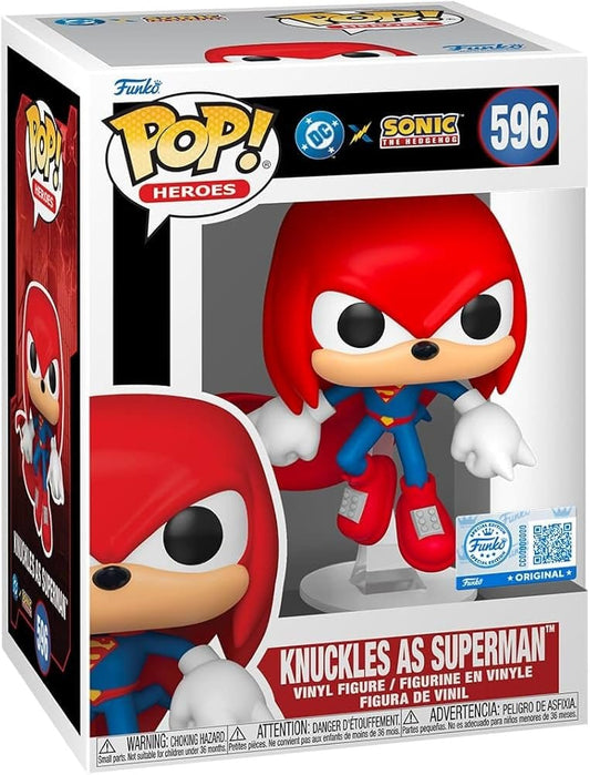 Funko POP! Heroes - DC Sonic the Hedgehog - Knuckles as Superman - 9 cm