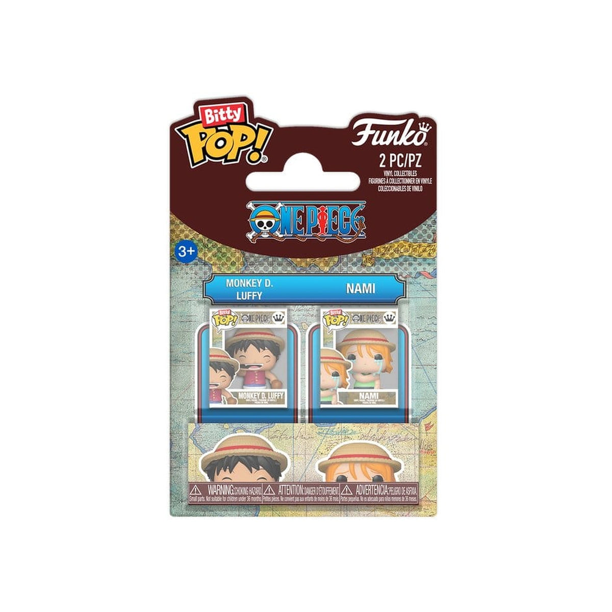 Funko Bitty POP! - One Piece - Monkey D. Luffy & Nami