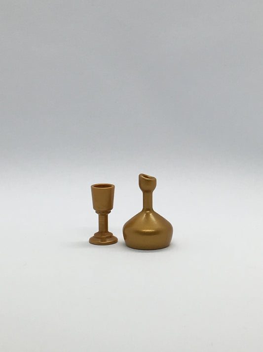 Playmobil Flasche mit Glas- gold - C0402