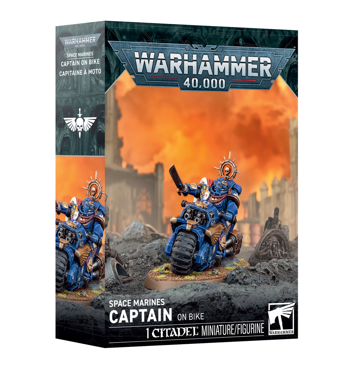 Warhammer 40.000 - Space Marines - Captain on Bike (48-113)