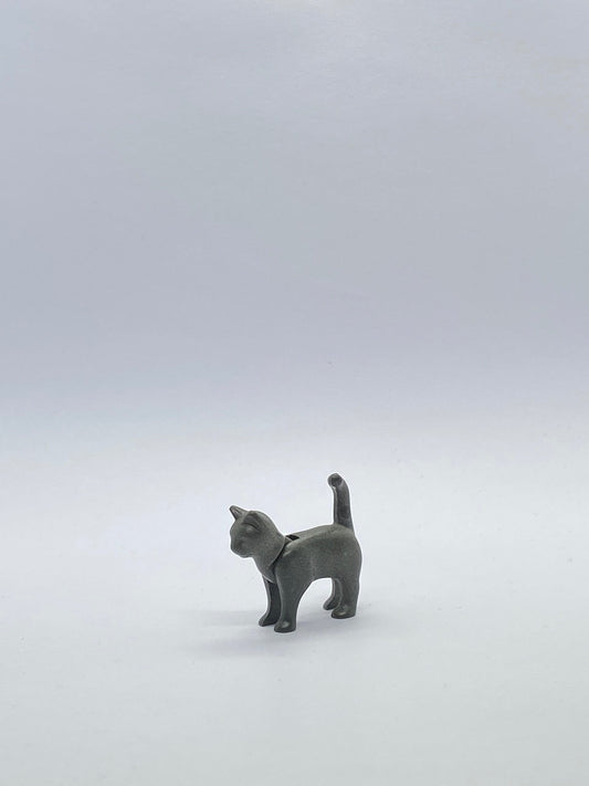 Playmobil Katze - dunkelgrau - stehend - A0132