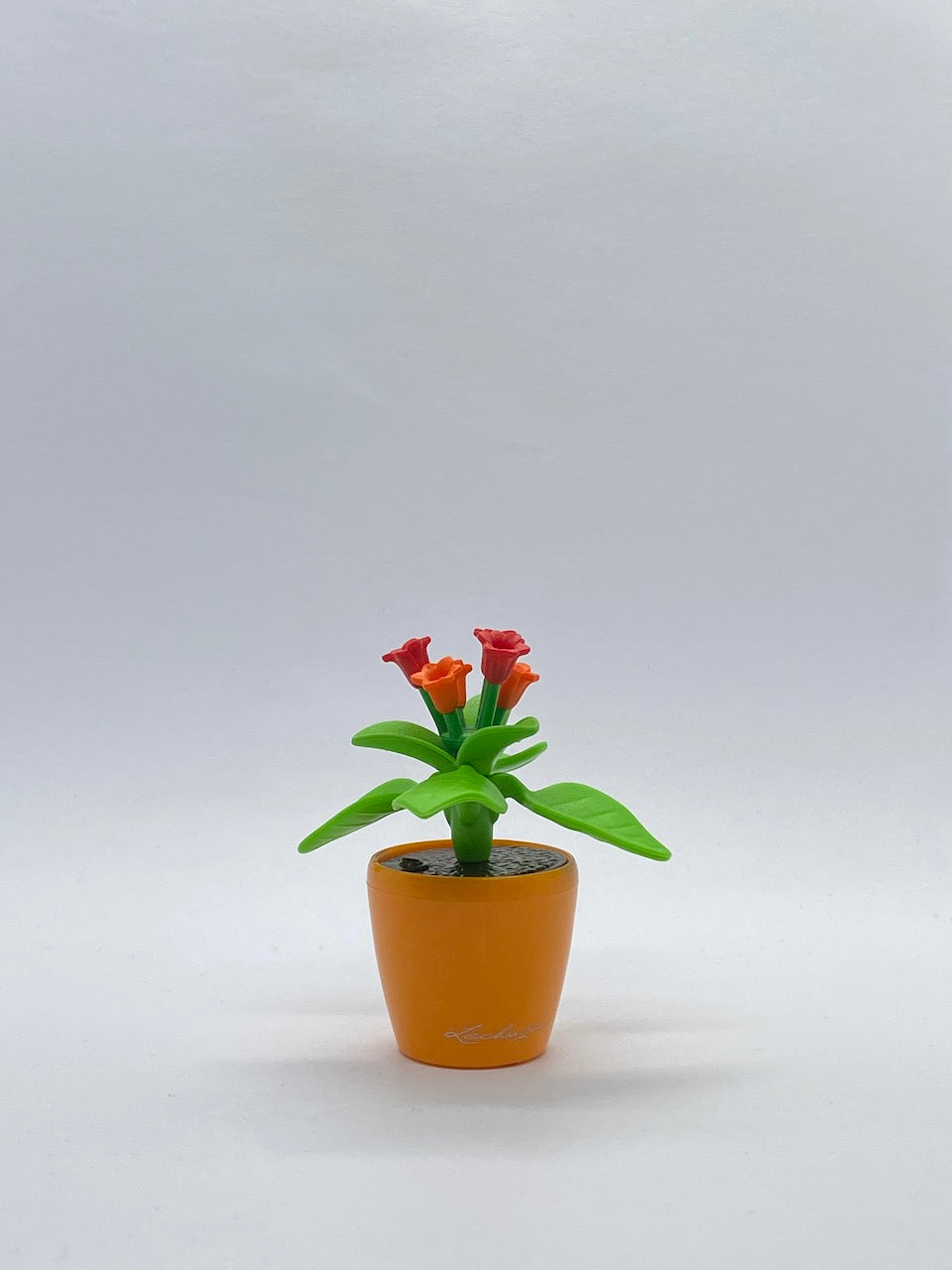 Playmobil orangener Blumentopf mit Blumen - Pflanze - A0953