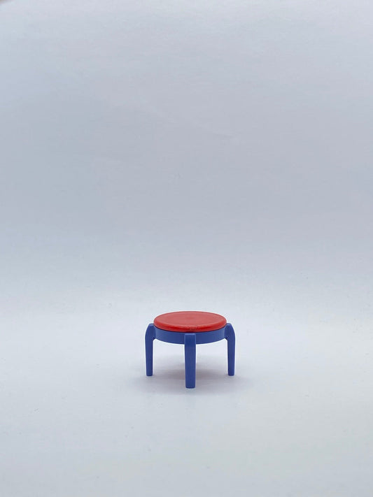 Playmobil Hocker - blau - rot - A1137