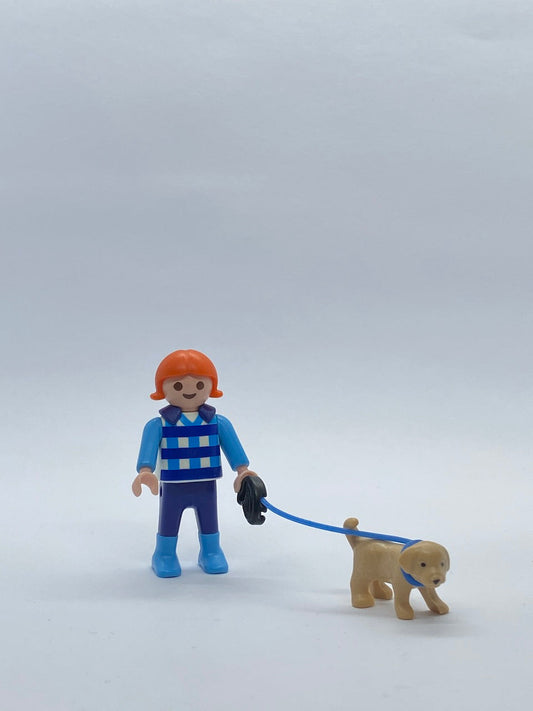 Playmobil Mädchen mit Hund - Figur - A1443