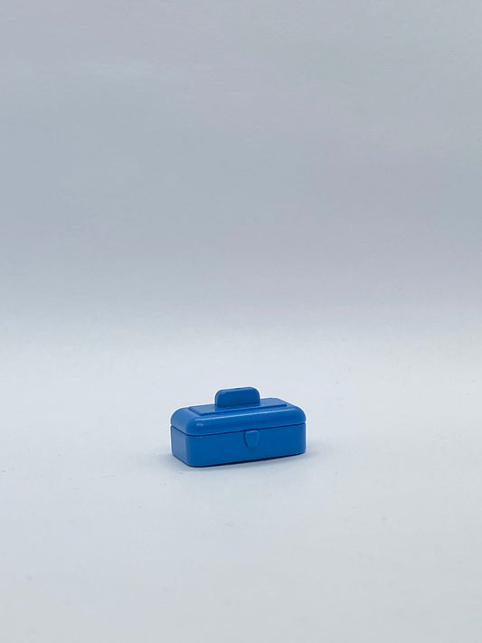 Playmobil Kiste mit Deckel - blau - Vintage - A1787