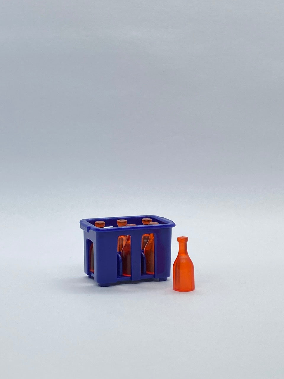 Playmobil blaue Kiste mit roten Flaschen - Camping - Zubehör - A1808