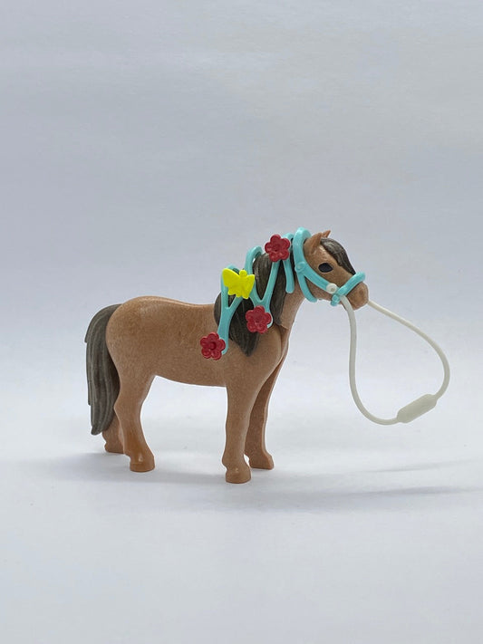 Playmobil Pony mit Mähnenschmuck und Trense - A1814