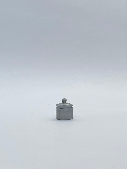 Playmobil Dose - Zuckerdose - Essen - Zubehör - silber - A1824