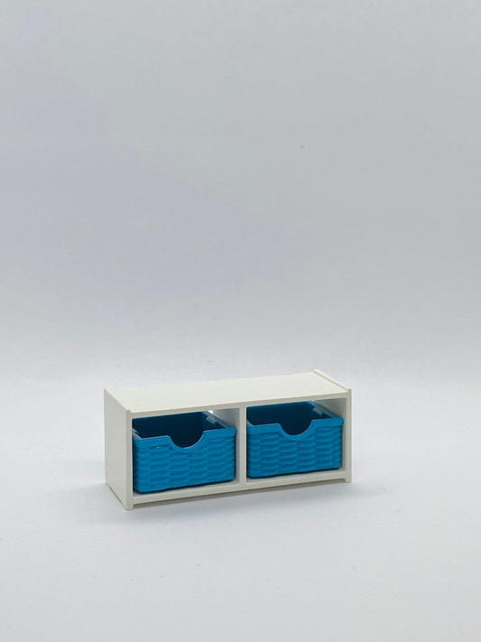 Playmobil Regal weiß mit blauen Körben - A2692