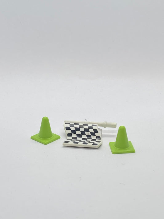 Playmobil Go-Kart Zubehör - Fahne - Hütchen - A2923