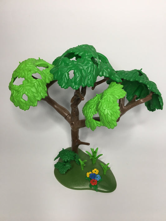 Playmobil Grünfläche mit großen Baum und Blumen - C0913
