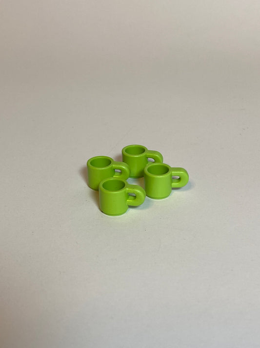 Playmobil 4x Becher - hellgrün - 8826
