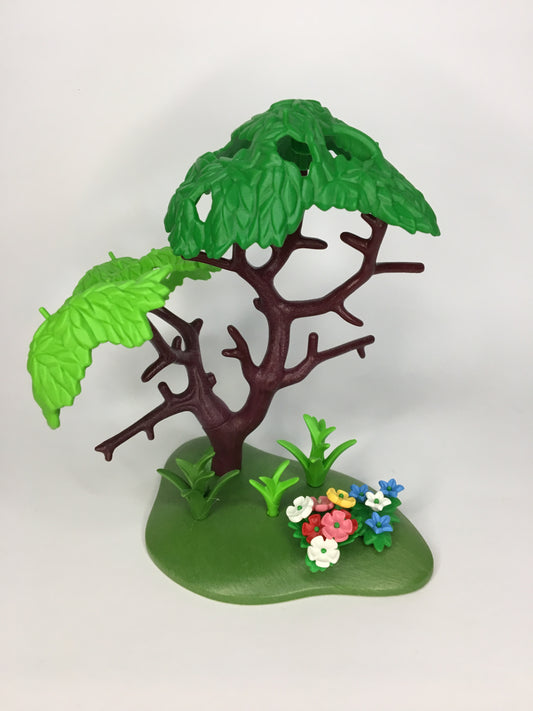Playmobil kleine Grünfläche mit Baum und Blumen - C0475