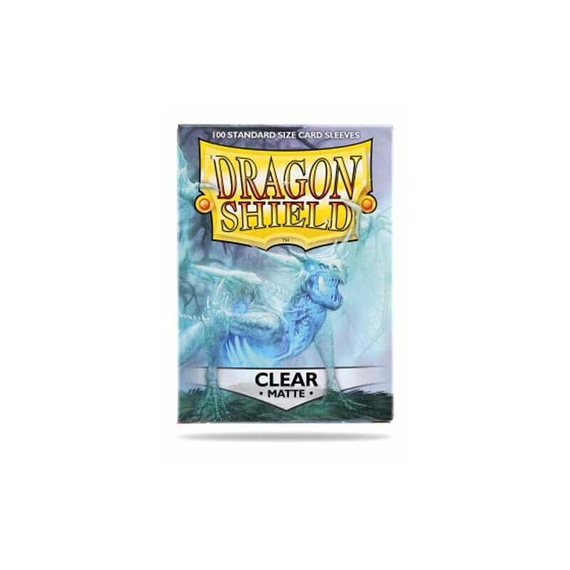 Dragon Shield: Matte Clear  (100 Sleeves) - Standard Size