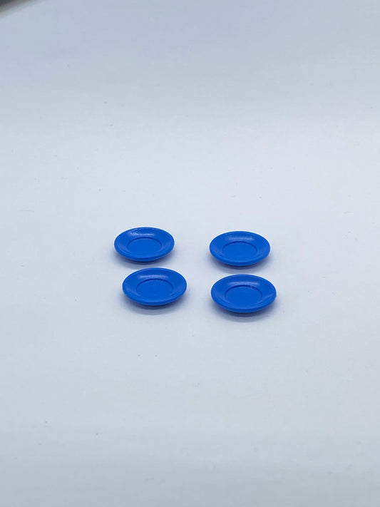 Playmobil 4x kleine Teller - dunkel blau - A3291