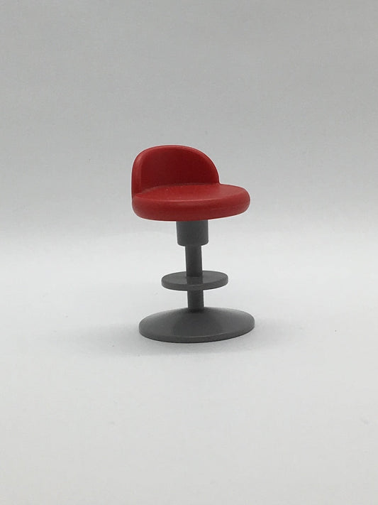 Playmobil Hocker - Stuhl - rot-grau - Möbel - C2302