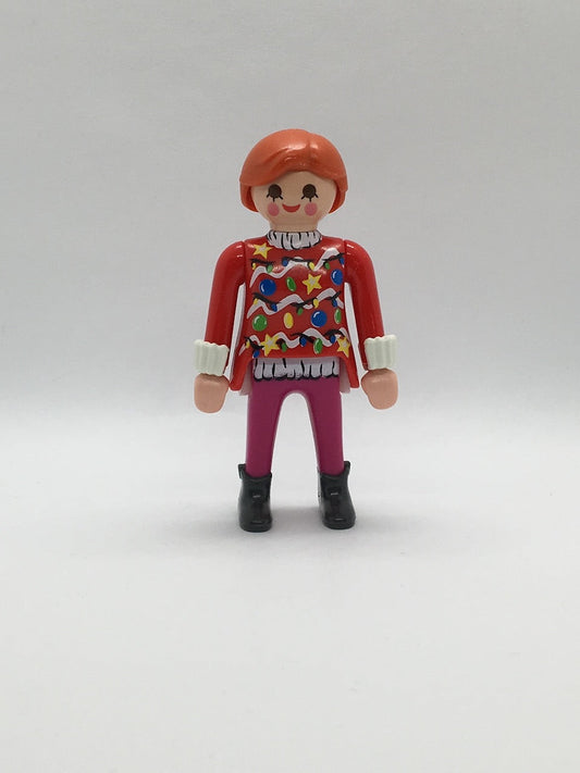 Playmobil Frau mit Weihnachtsoutfit - Figur - C2391