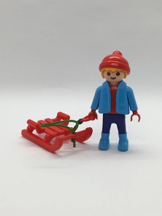 Playmobil Junge mit Schlitten - C2666