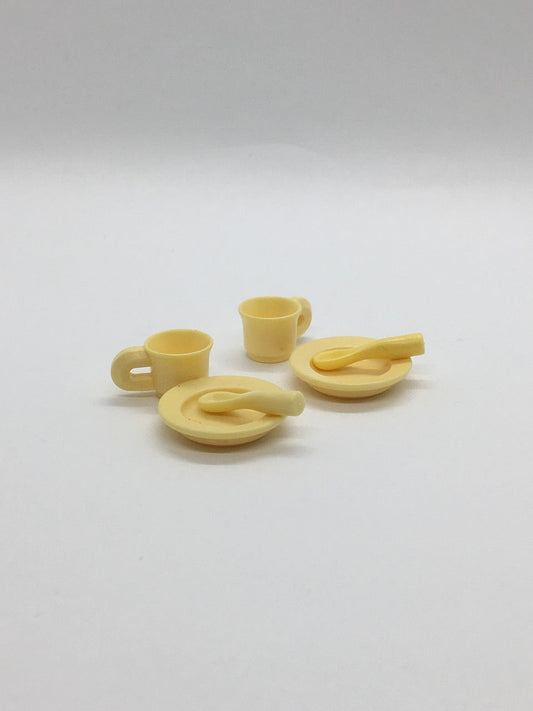 Playmobil 2x Telle - 2x Tasse - gelb - C2689