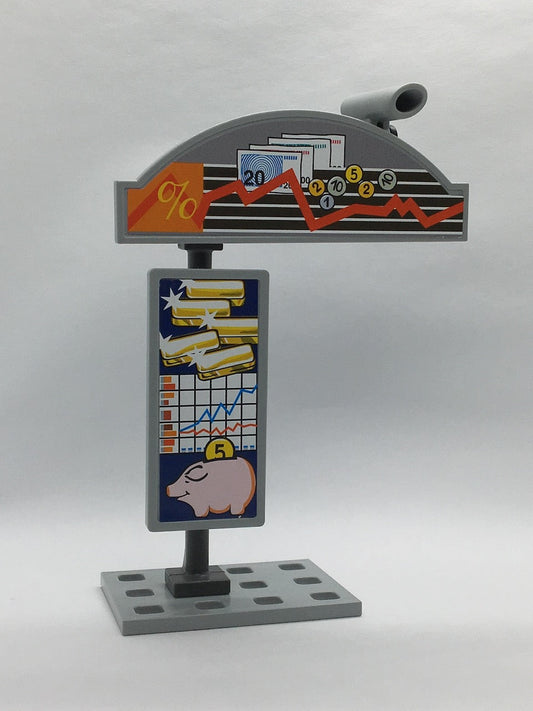 Playmobil Werbetafel Bank mit Kamera - Aktienkurse - C2773