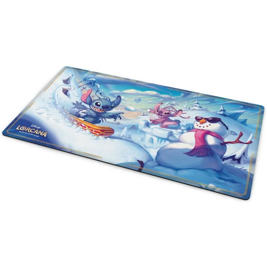 Disney Lorcana TCG - Die Stadt Hyperia - Spielmatte / Playmat - Stitch & Angel - Early-Bird-Angebot!