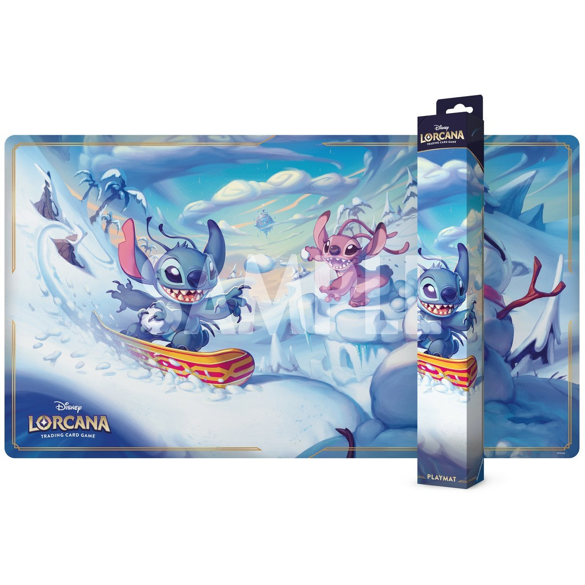 Disney Lorcana TCG - Die Stadt Hyperia - Spielmatte / Playmat - Stitch & Angel - Early-Bird-Angebot!