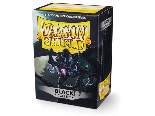 Dragon Shield - Black - Classic Sleeves - Standard Size (100)