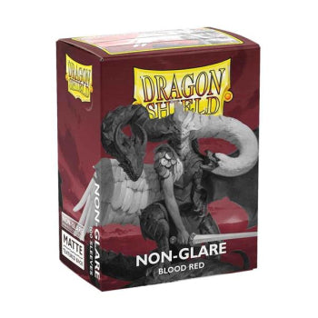 Dragon Shield - Blood Red Non-Glare - Matte Sleeves - Standard Size (100)