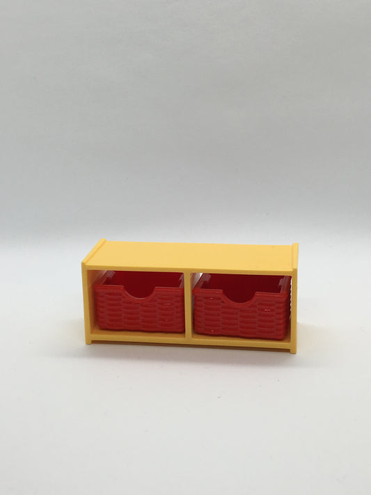 Playmobil Regal gelb mit roten Körben - C1087
