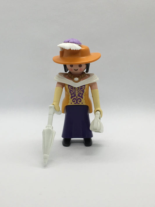 Playmobil feine Dame mit Hut und Tasche - Frau - Figur - C1162