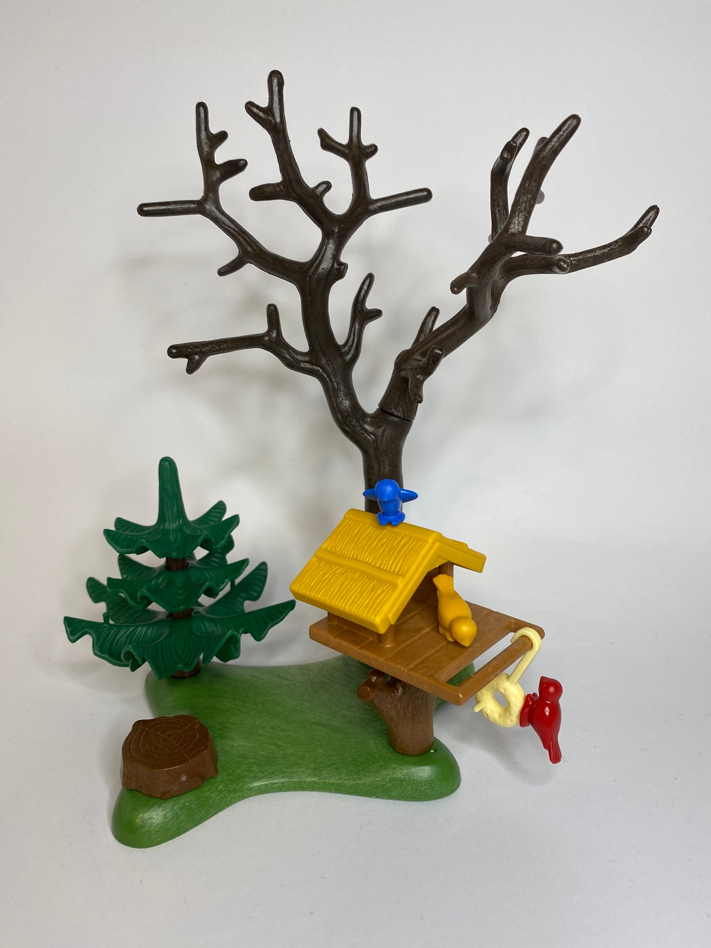 Playmobil Grünfläche mit Vogelhäuschen - Baum - Tanne - A2918