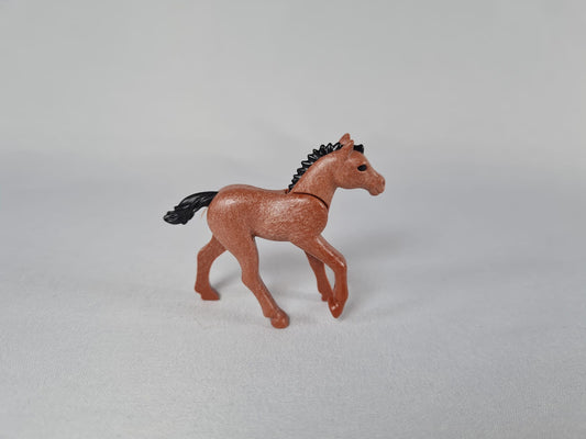Playmobil Pony Fohlen braun mit schwarzer Mähne-Ersatzteil-Bauernhof-Reiterhof