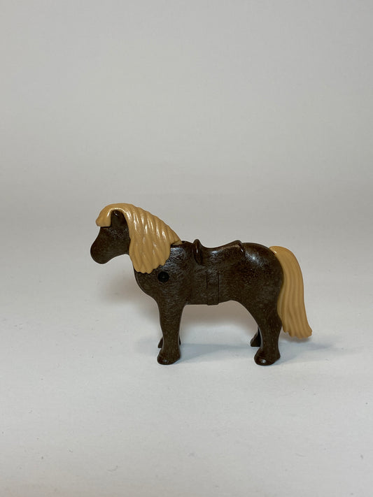 Playmobil Pony - dunkel braun - Ponyhof - Reiterhof - Zubehör