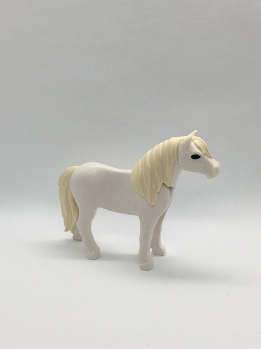 Playmobil Pony - weiß mit heller Mähne - C1421