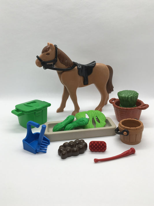 Playmobil Set Pferd mit Zubehör - Futter - 0350