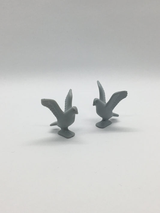 Playmobil 2x Tauben - hell grau - C1582